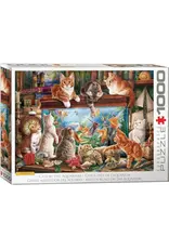 Eurographics Puzzle: Cats by the Aquarium