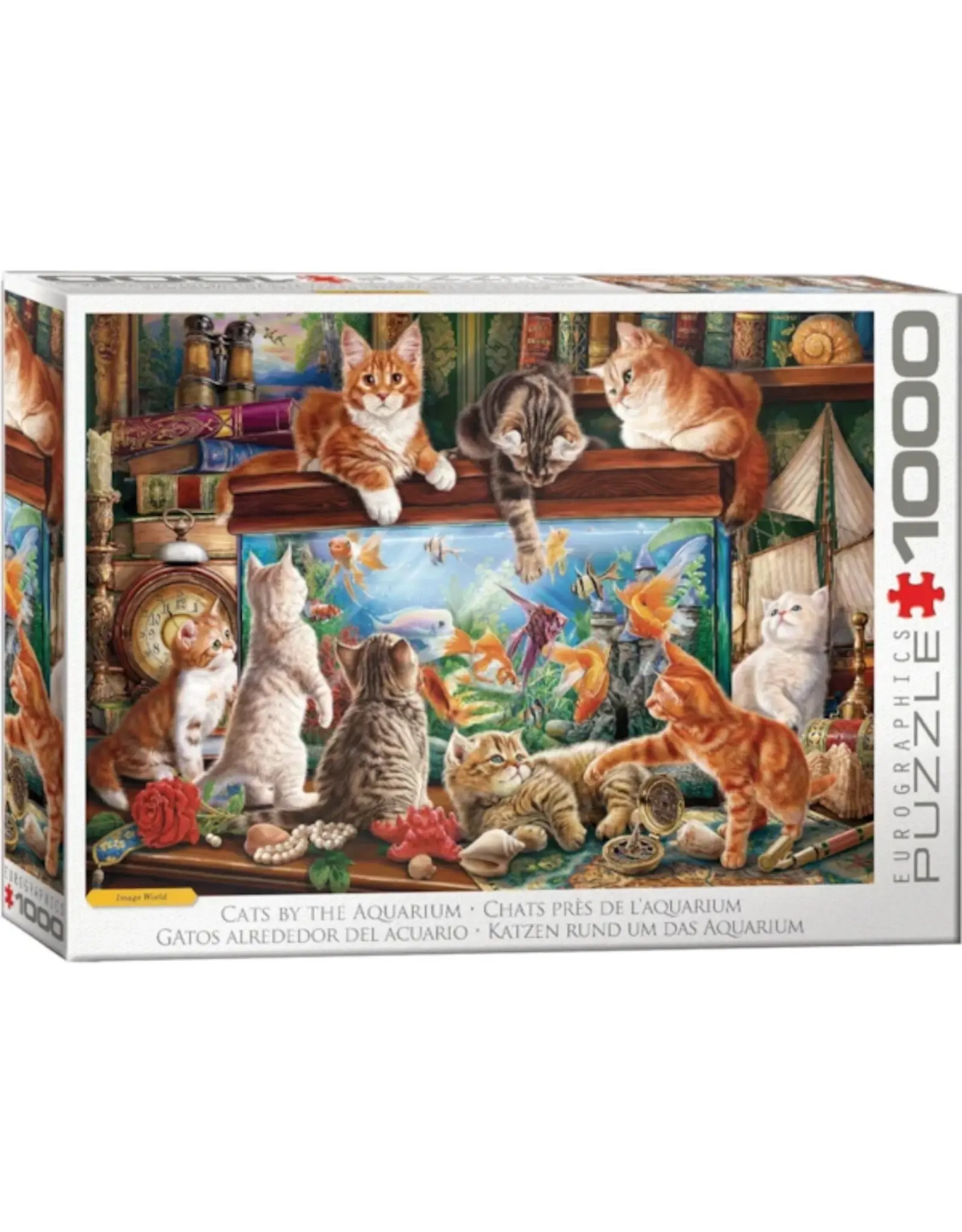 Eurographics Puzzle: Cats by the Aquarium