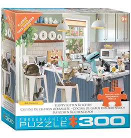 Eurographics Puzzle: Sloppy Kitten Kitchen 300 pc