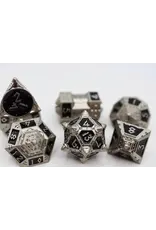 Foam Brain Dice 51: Onyx Ethers - Metal RPG Dice Set