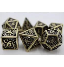 Foam Brain Dragon Essence: Bronze - Hollow Metal RPG Dice Set