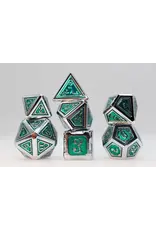 Foam Brain Alchemist Metals: Acid - Metal RPG Dice Set