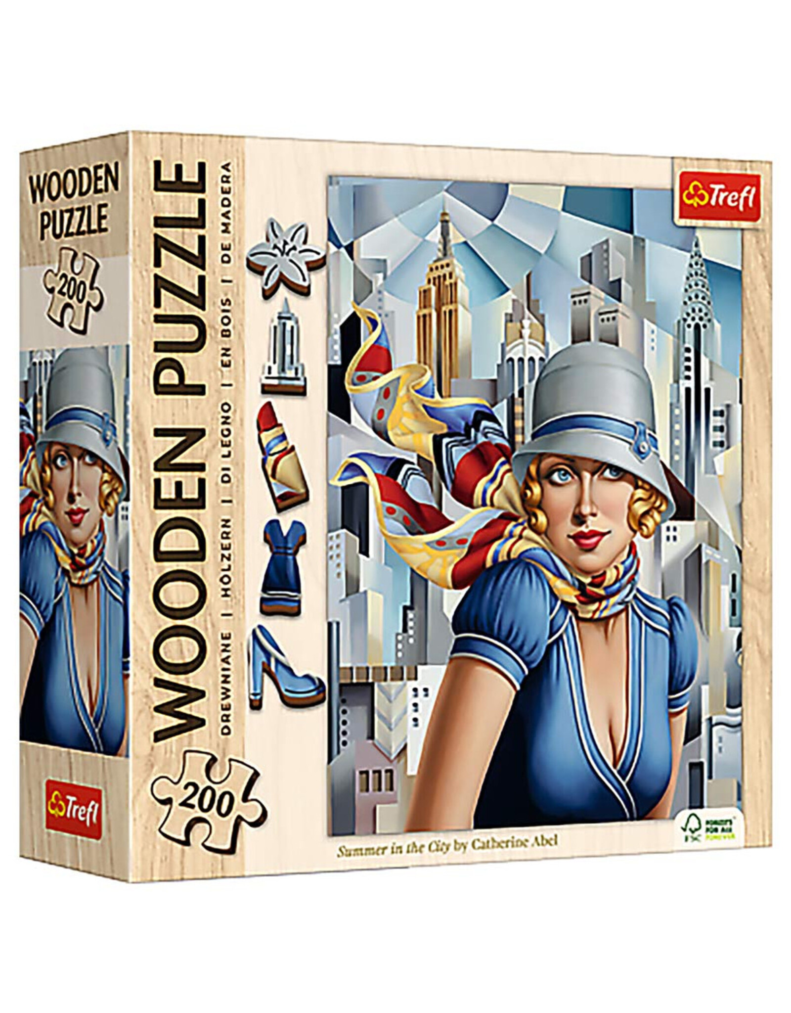 Trefl Puzzle: Summer in the City by Catherine Abel 200 Piece Wood