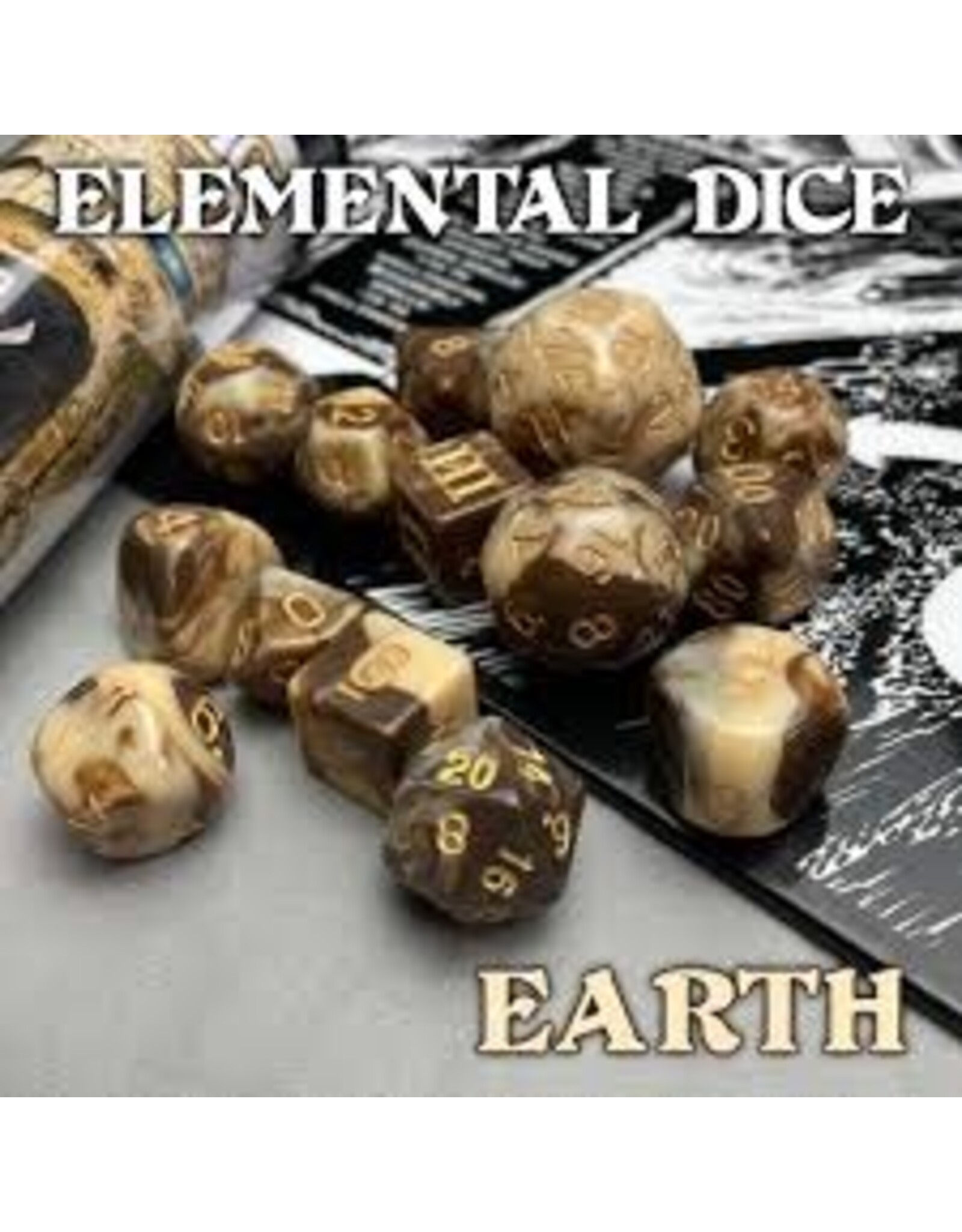 Goodman Games 14-Set Dungeon Crawl Classics Elemental Dice: Earth