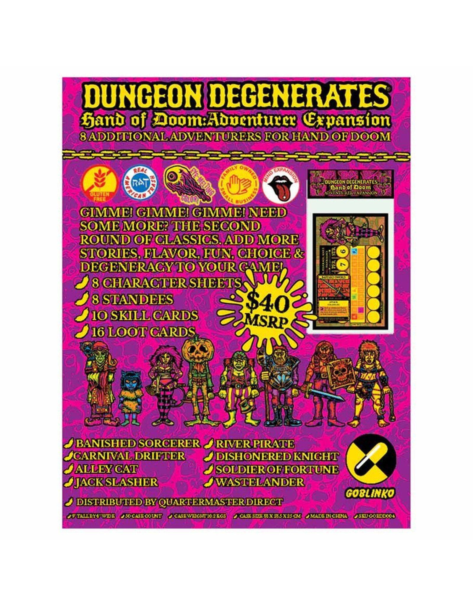 Dungeon Degenerates: Adventurers Exp