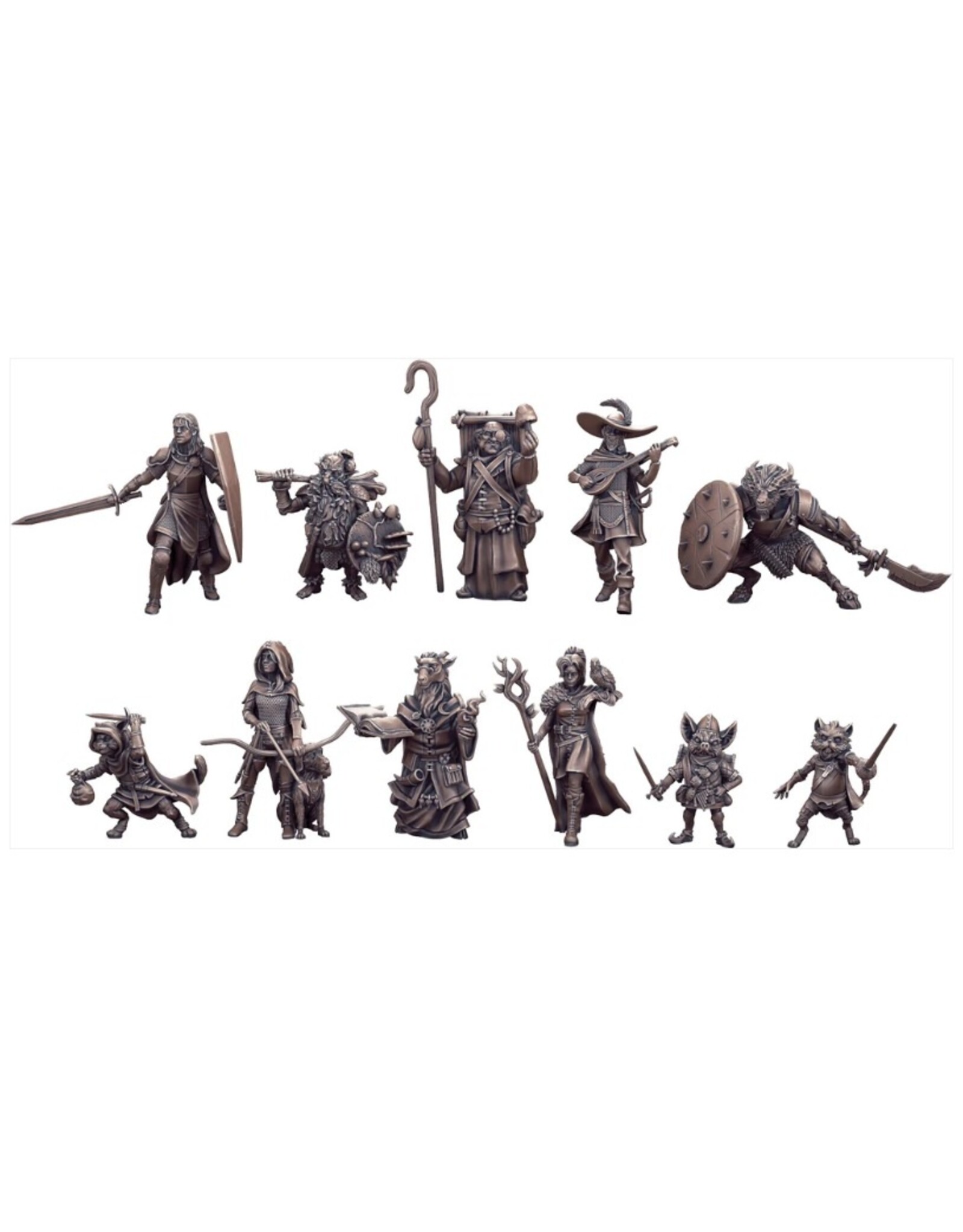 Exalted Funeral Press Dolmenwood RPG: Miniatures - Player Kindred 11 Piece Set