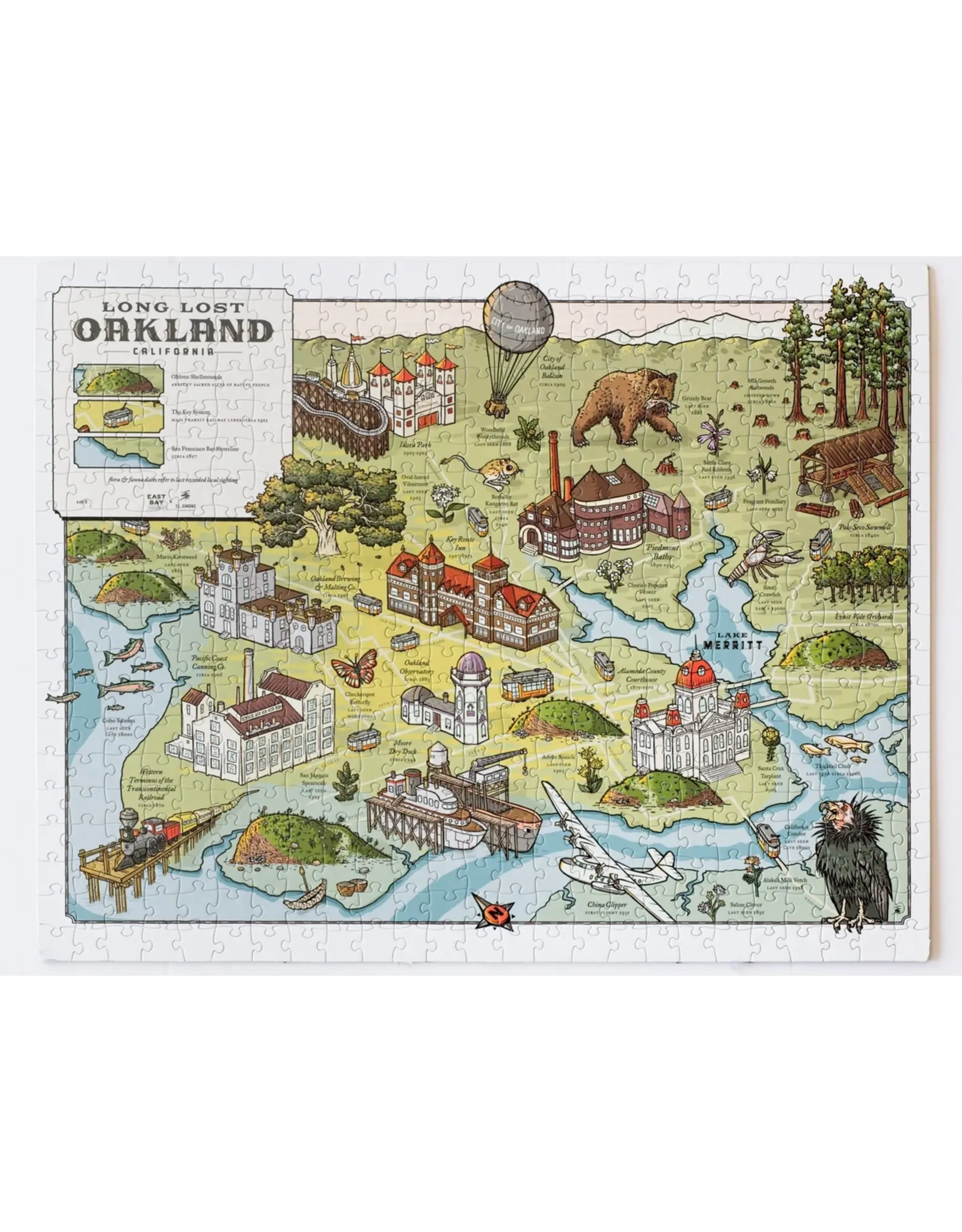 Oakland Puzzle Company Long Lost Oakland (500pc)
