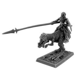 Reaper Legends: Dark Elf Hero on Lizard