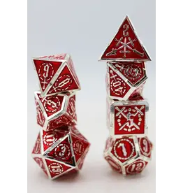 Foam Brain Crossed Swords: Sword of Hearts - Metal RPG Dice Set