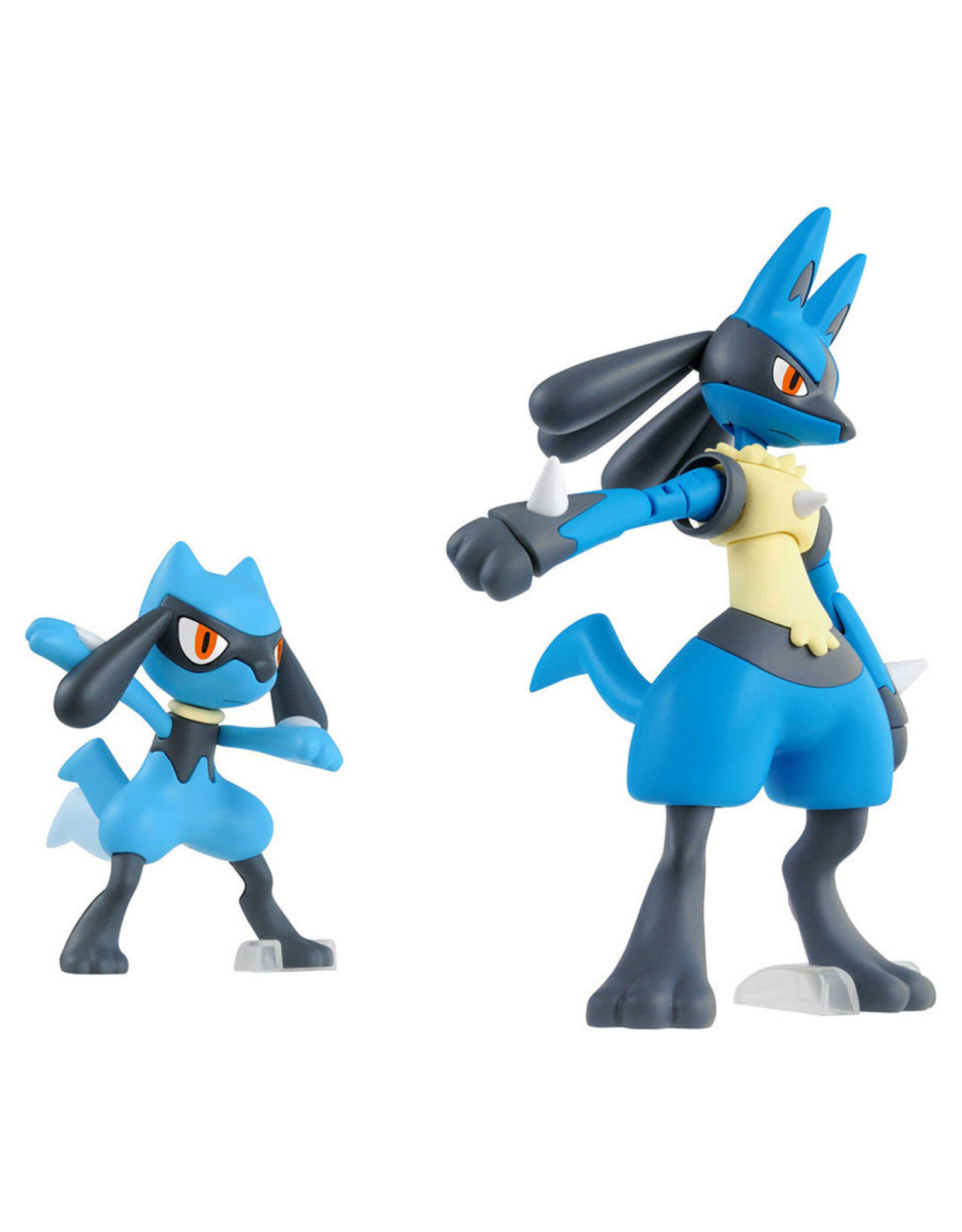 Bandai Pokepla Pokemon Model Kit: Riolu & Lucario