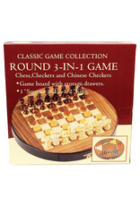 John Hansen Company Walnut Round 3-in-1 Set
