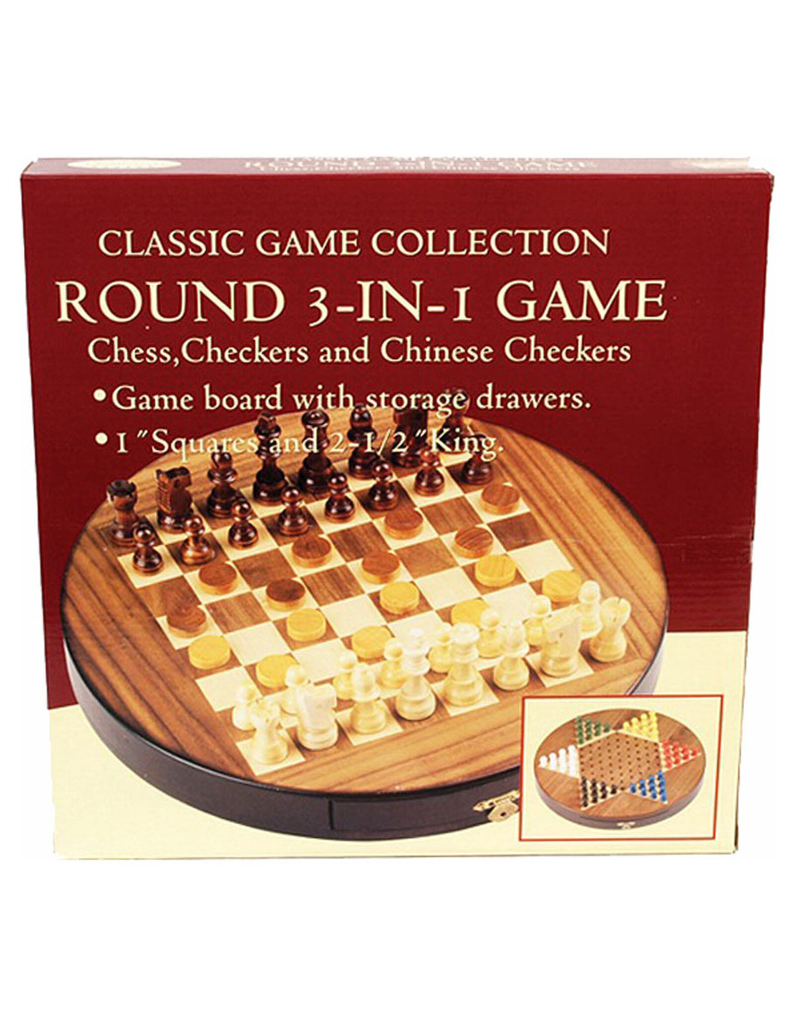 John Hansen Company Walnut Round 3-in-1 Set