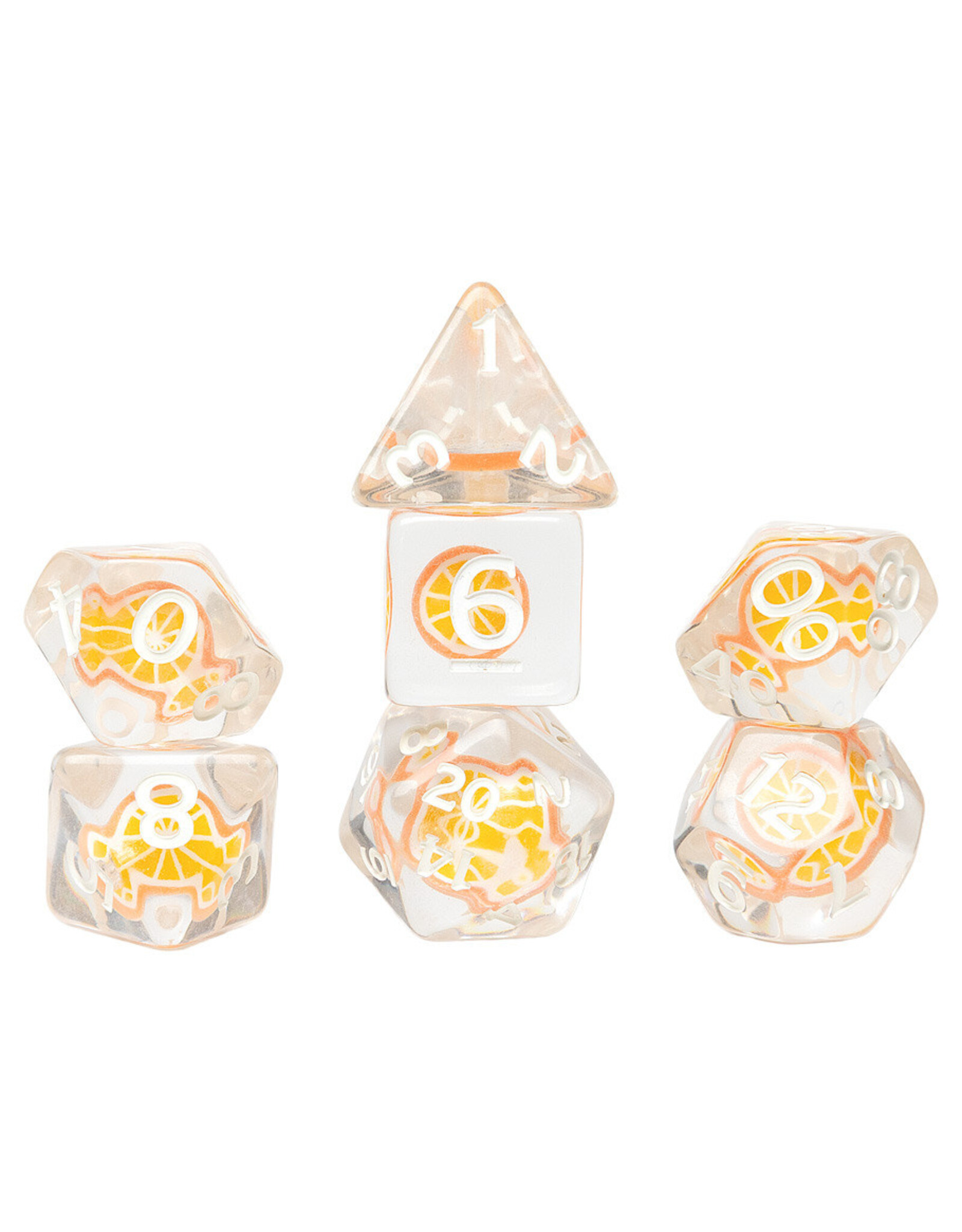 Sirius Dice 7-Set Fruit Slice Dice: Orange