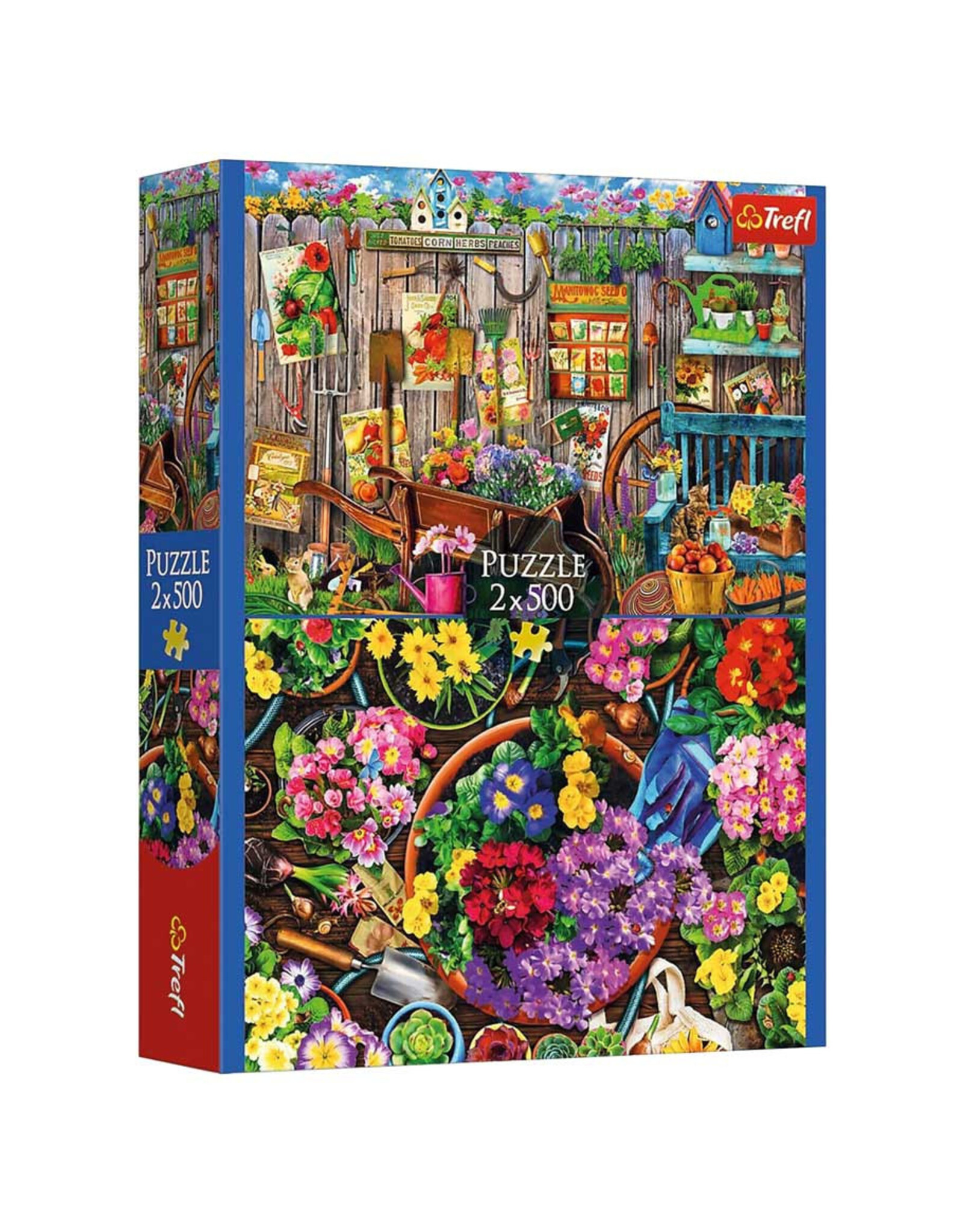Trefl Puzzle: Working in the Garden 2x500 Piece