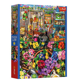 Trefl Puzzle: Working in the Garden 2x500 Piece