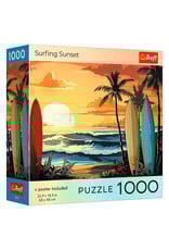 Trefl Puzzle: Surfing Sunset 1000 Piece (Trefl Red)