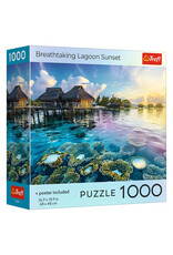 Trefl Puzzle: Tahiti Sunset 1000 Piece (Trefl Red)