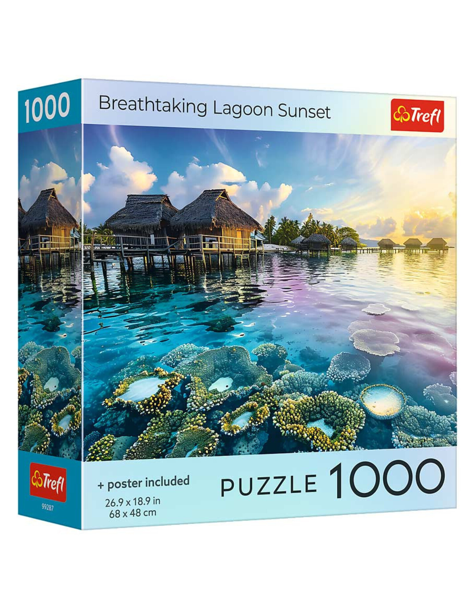 Trefl Puzzle: Tahiti Sunset 1000 Piece (Trefl Red)