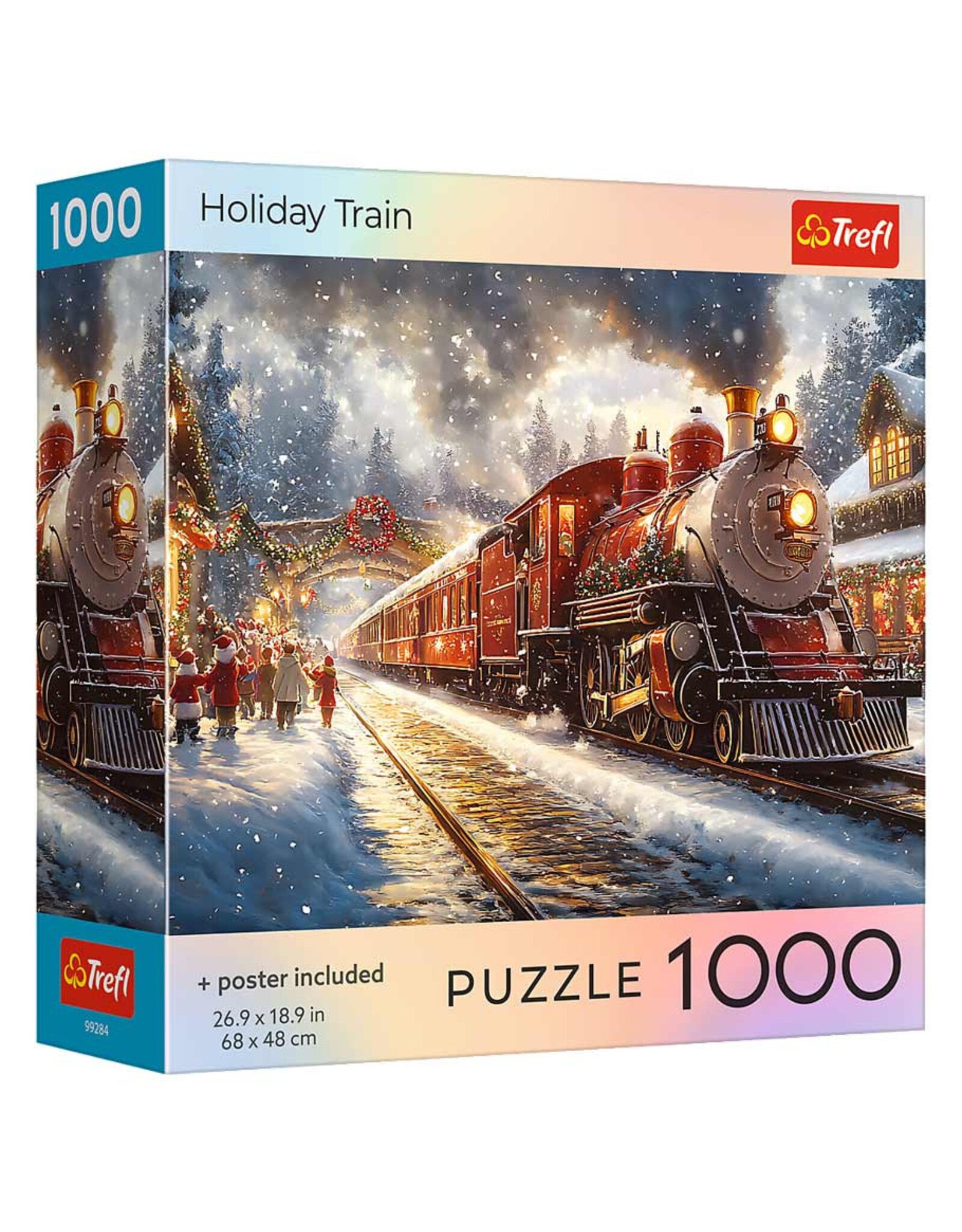 Trefl Puzzle: Holiday Train 1000 Piece (Trefl Red)