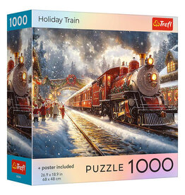Trefl Puzzle: Holiday Train 1000 Piece (Trefl Red)