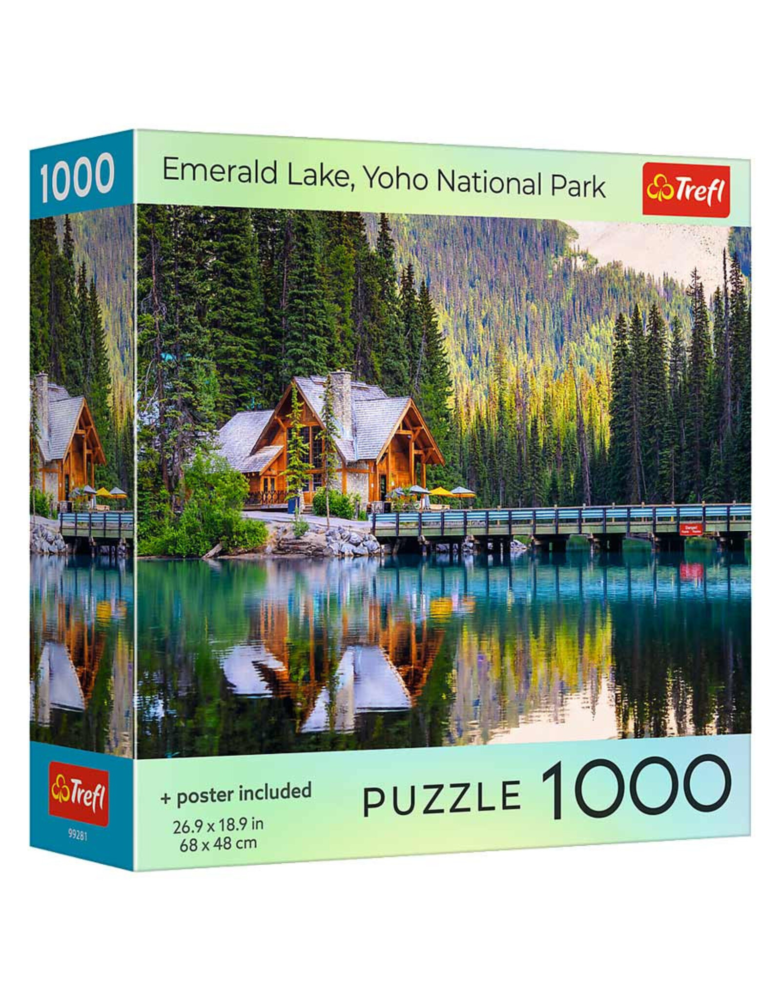 Trefl Puzzle: Emerald Lake Yoho National Park 1000 Piece (Trefl Red)