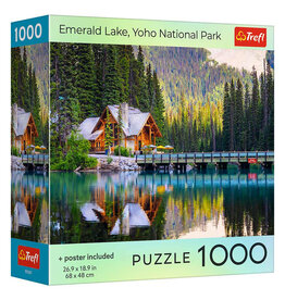 Trefl Puzzle: Emerald Lake Yoho National Park 1000 Piece (Trefl Red)