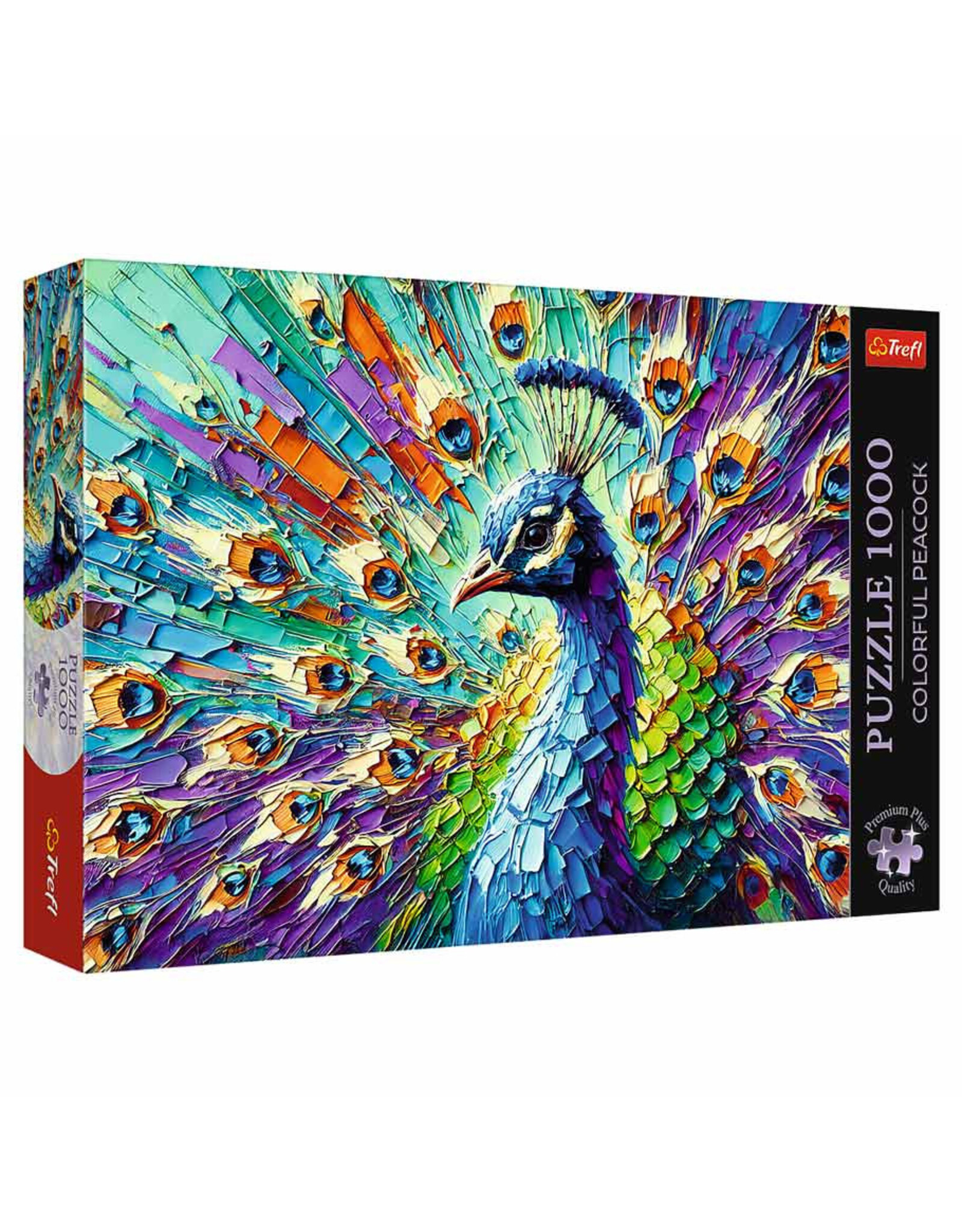 Trefl Puzzle: Colorful Peacock 1000 Piece (Premium Plus)