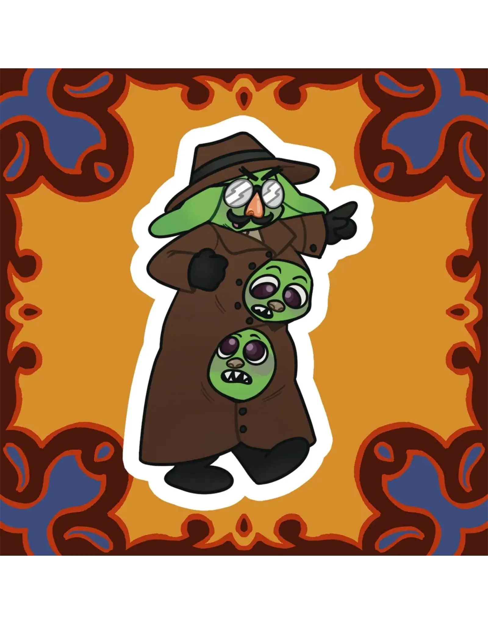 King's Plague Collective King's Plague Sticker - 3 Goblins in a Trench Coat