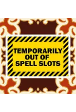 King's Plague Collective King's Plague Sticker - WARNING - Out of Spell Slots