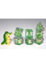 Foam Brain Smiling Crocodile RPG Dice Set