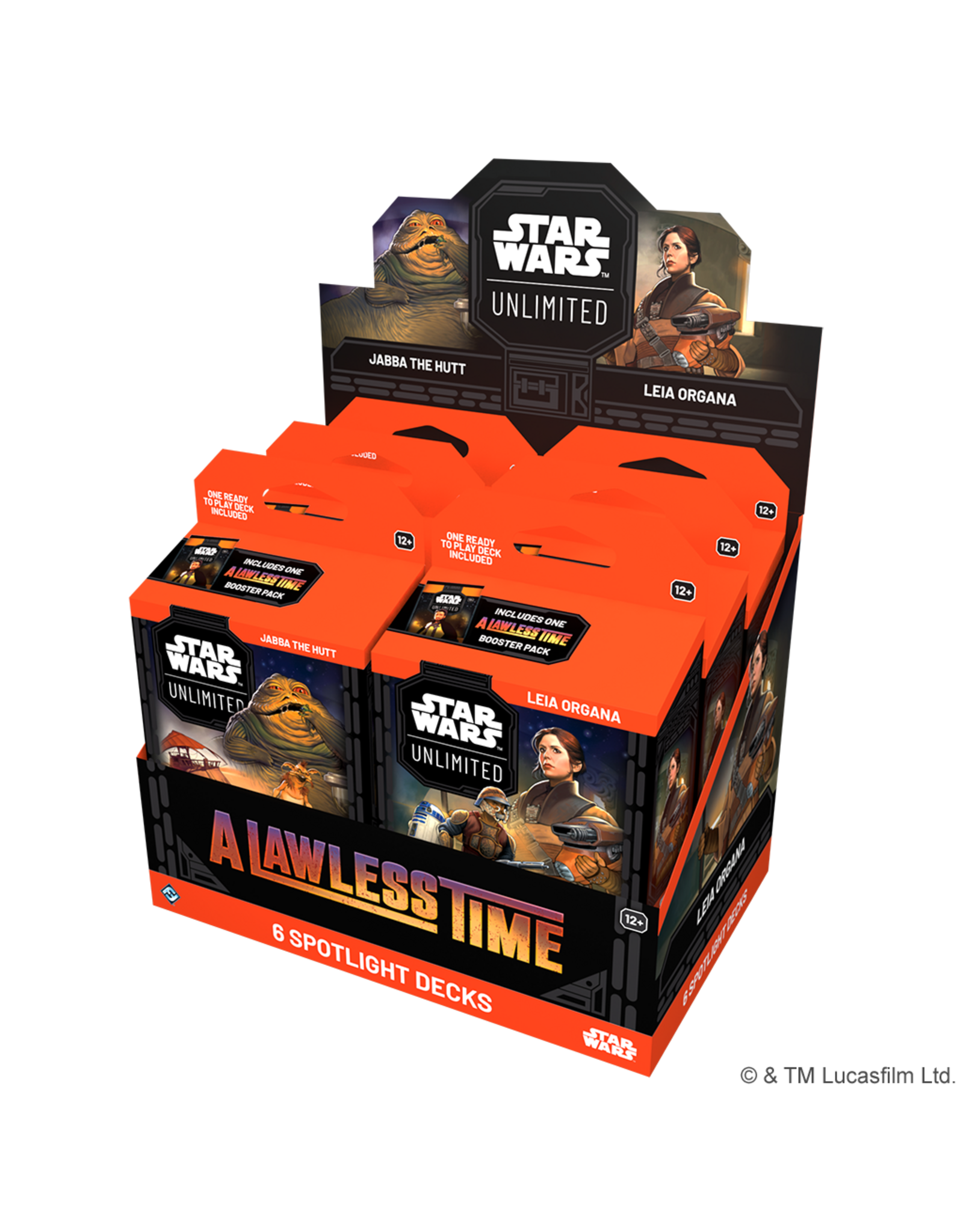 Fantasy Flight Games Star Wars: Unlimited - A Lawless Time: Spotlight Deck Display