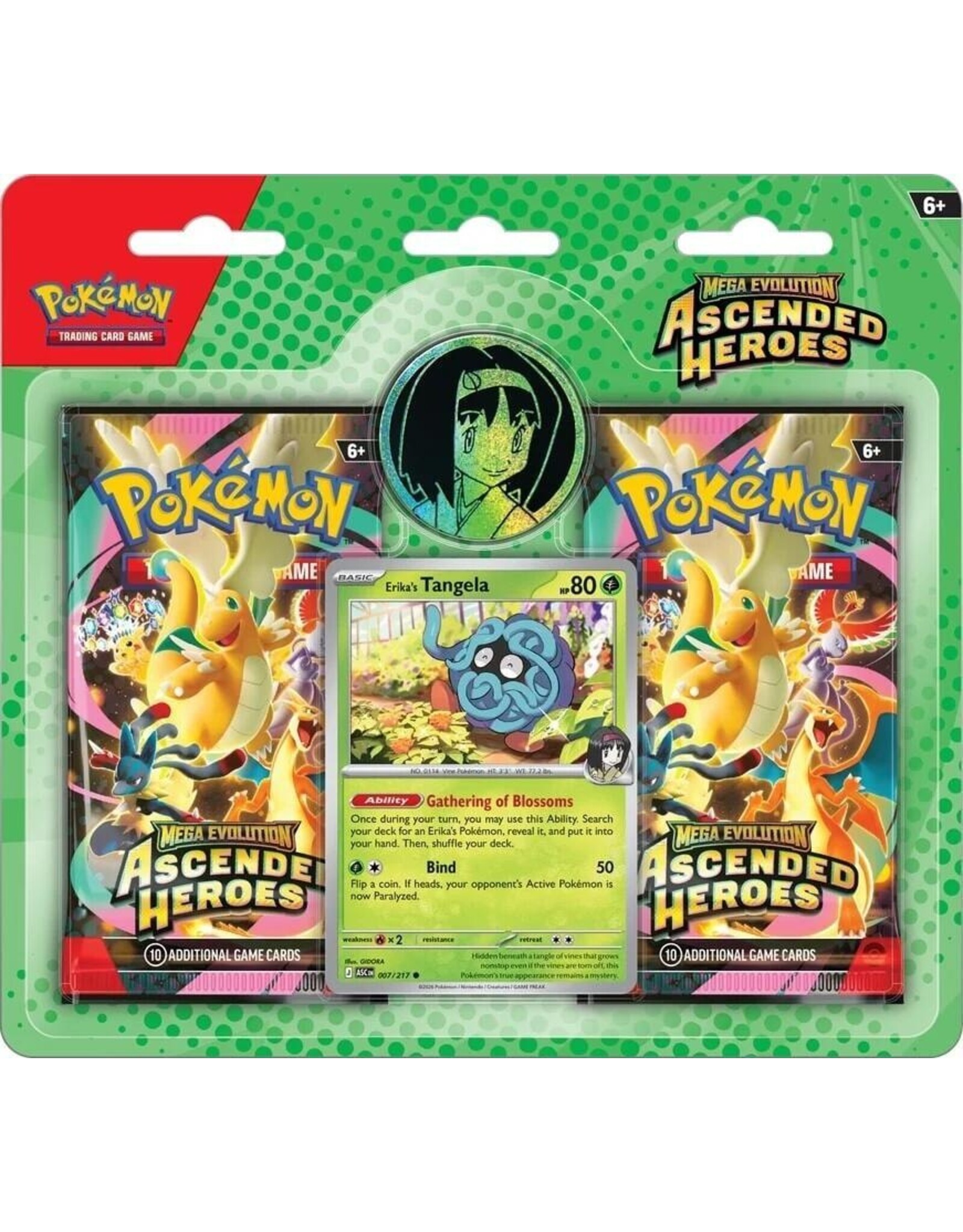 Pokemon Pokémon TCG: Mega Evolution 2.5: Ascended Heroes: 2-Booster Blister