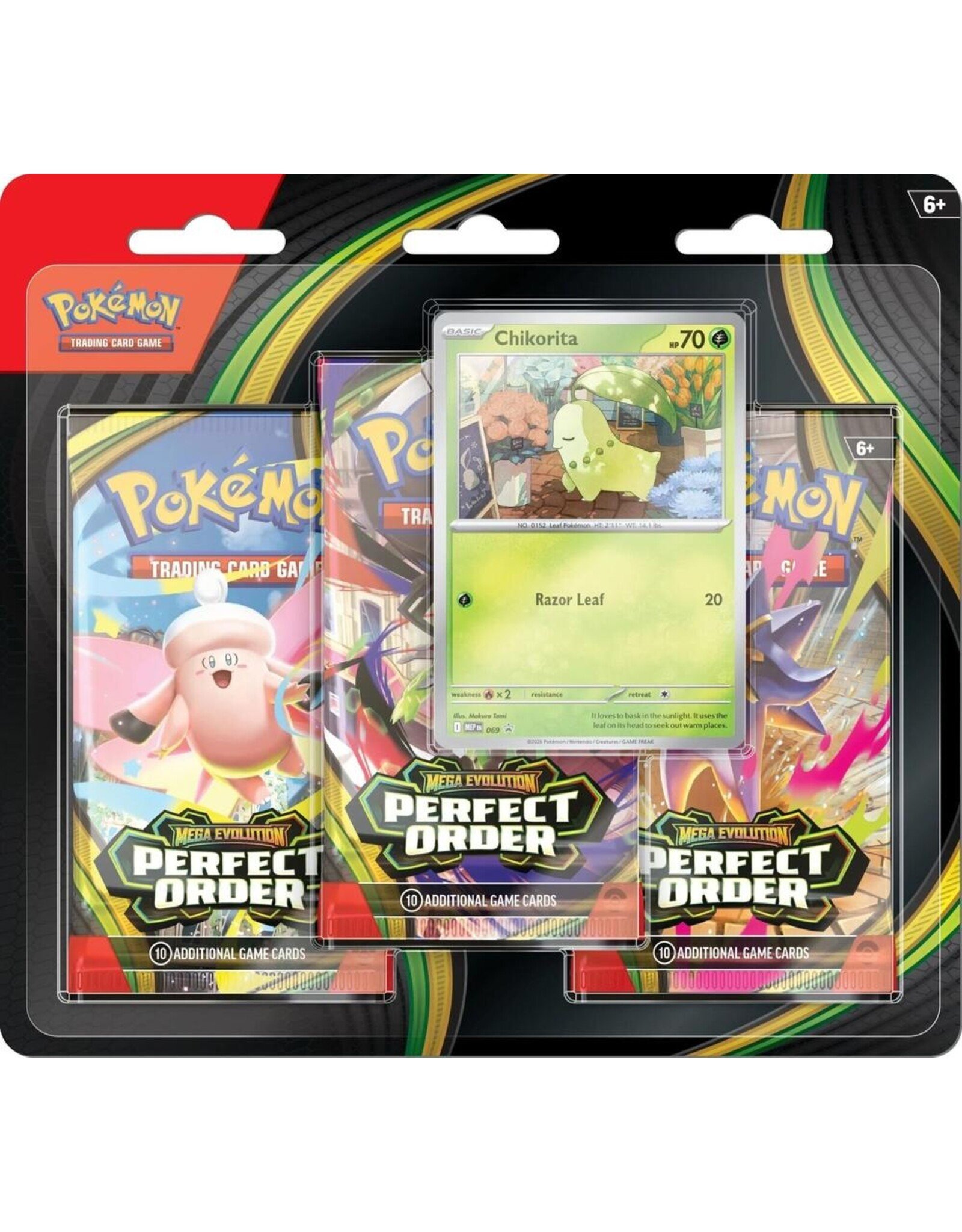 Pokemon Pokémon TCG: Mega Evolution 3: Perfect Order: 3-Booster Blister