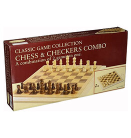 John Hansen Company Chess/Checkers: 16 in Folding