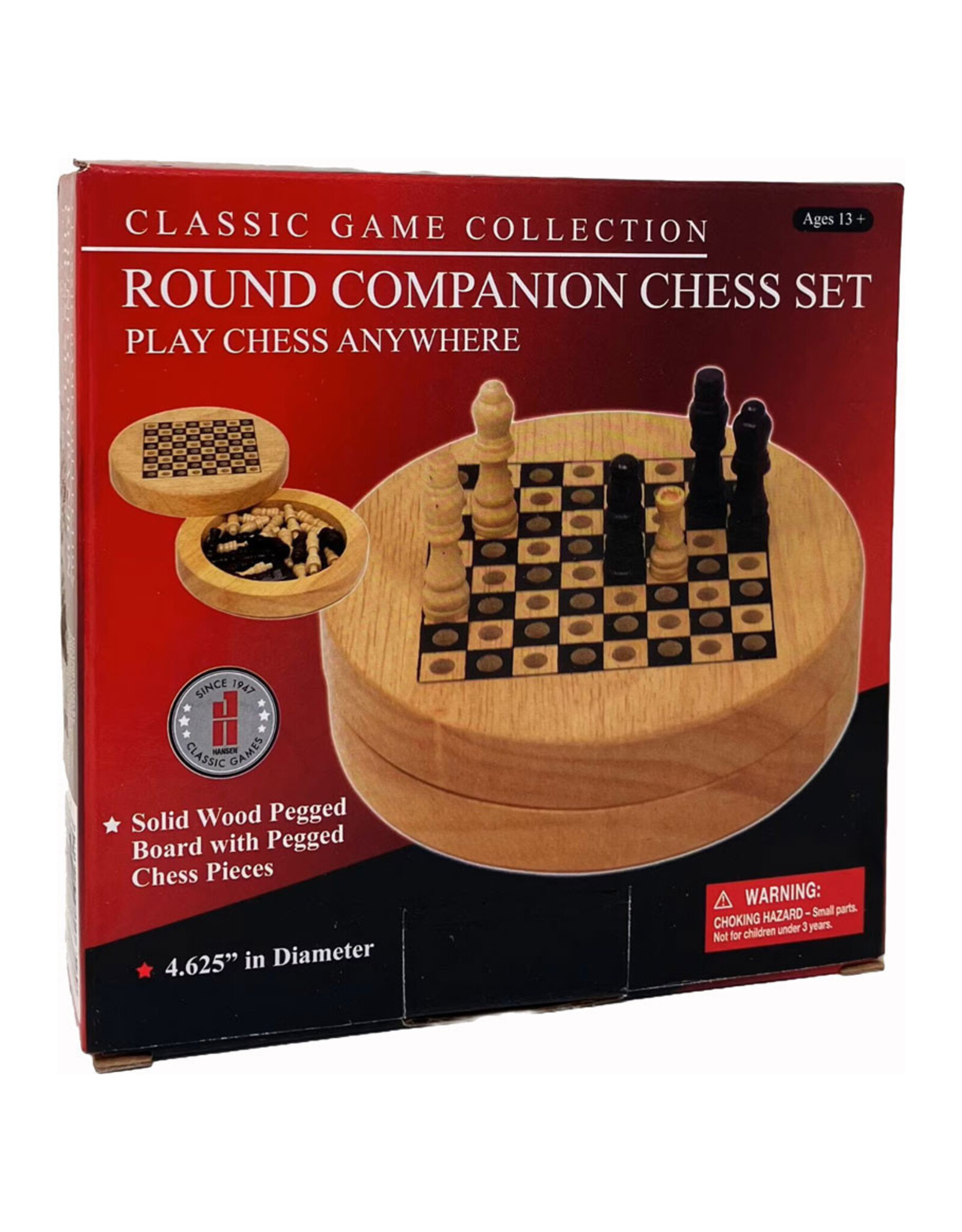 John Hansen Company Chess: Round Companion Set