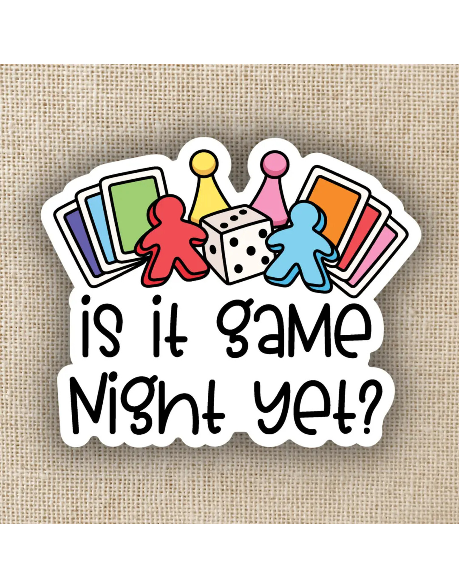 Kingdom of Threads Kingdom of Threads Sticker - Is It Game Night Yet