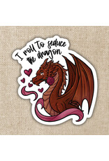 Kingdom of Threads Kingdom of Threads Sticker - Roll To Seduce Dragon