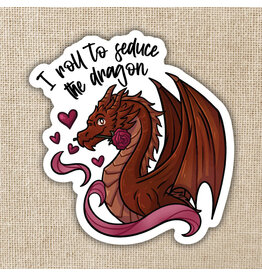 Kingdom of Threads Kingdom of Threads Sticker - Roll To Seduce Dragon