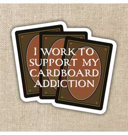 Kingdom of Threads Kingdom of Threads Sticker - I Work To Support My Cardboard Addiction