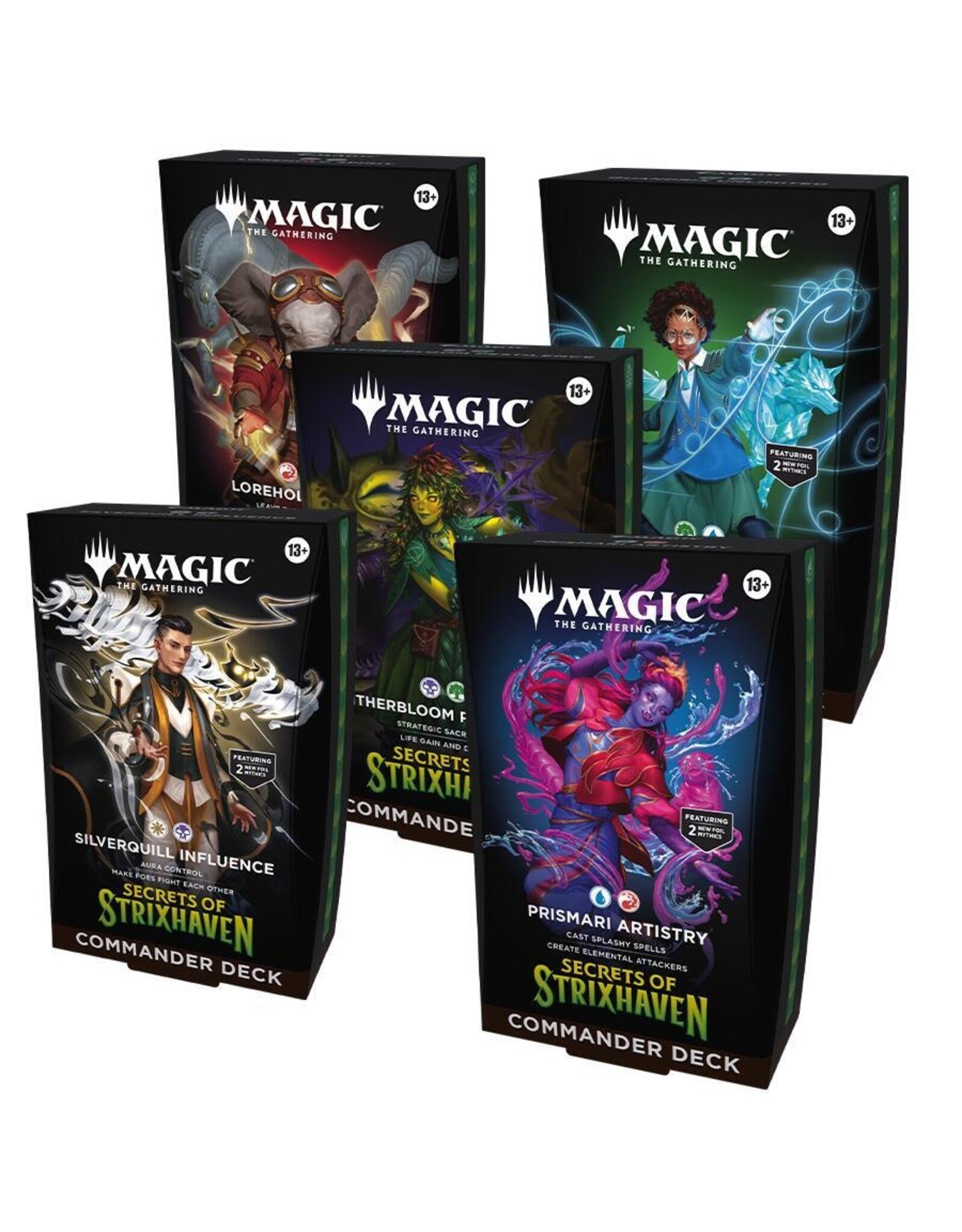 Magic Magic The Gathering: Secrets Of Strixhaven Commander Decks (5Ct)