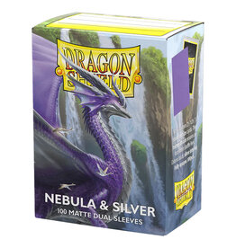Deck Protector: Dual Matte: Nebula & Silver (100)