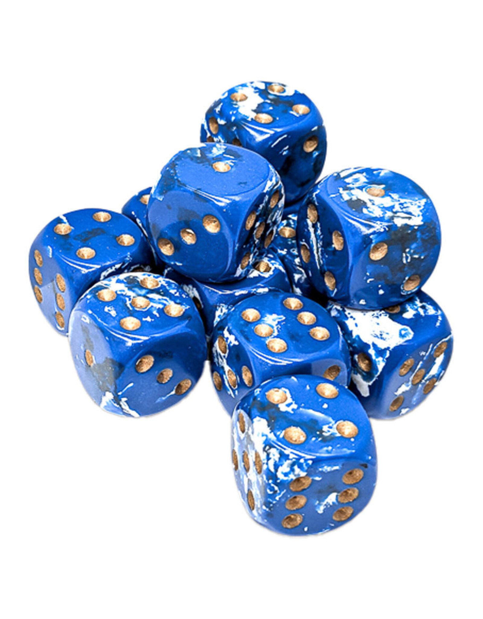 Chessex d6Cube 16mm Brush: Waterbreak (12)