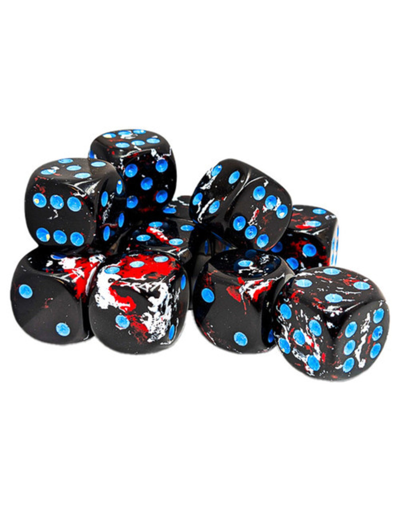 Chessex d6Cube 16mm Brush: Dark Side (12)