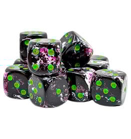 Chessex d6Cube 16mm Brush: Paintball (12)