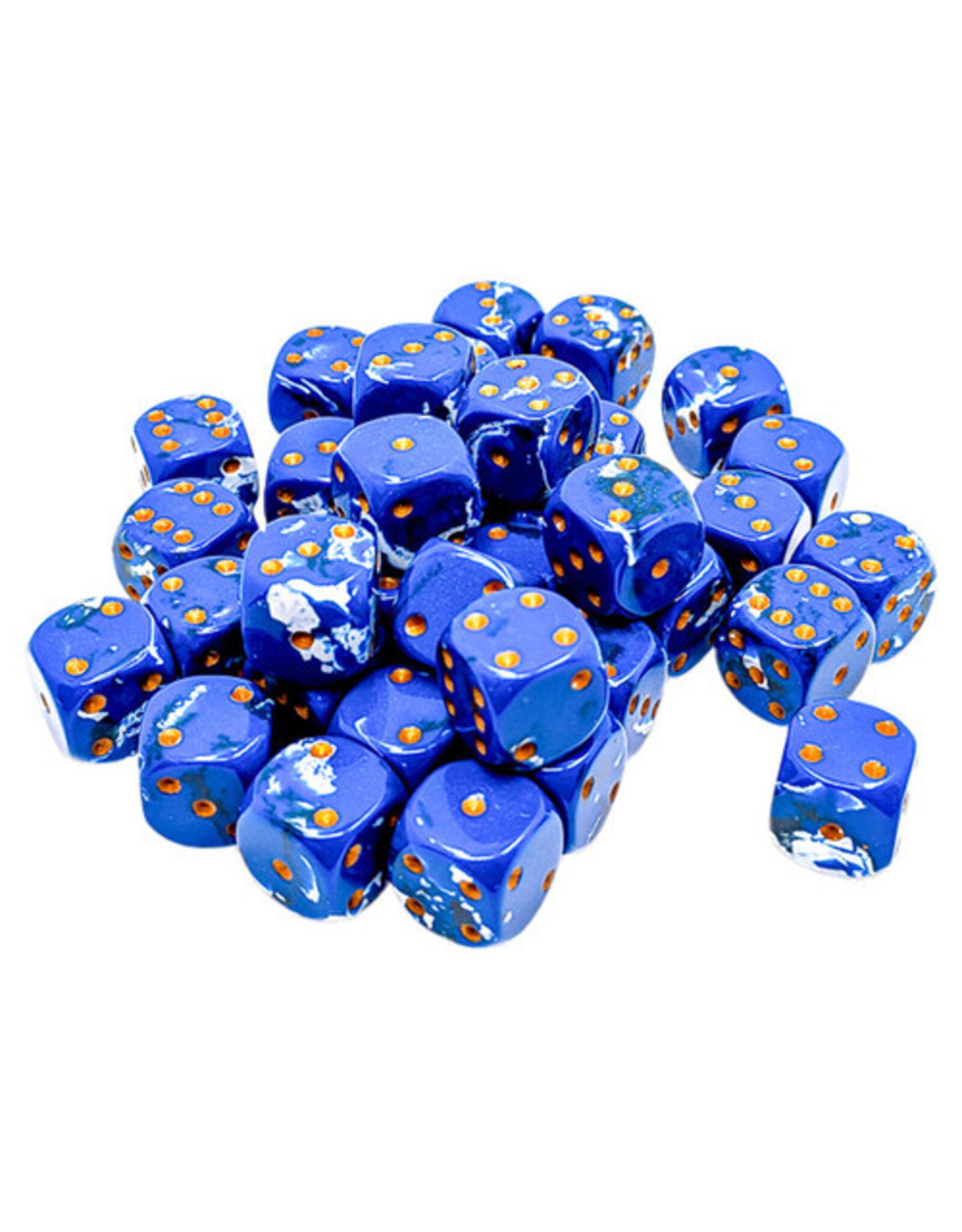 Chessex d6Cube 12mm Brush: Waterbreak (36)