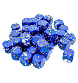 Chessex d6Cube 12mm Brush: Waterbreak (36)