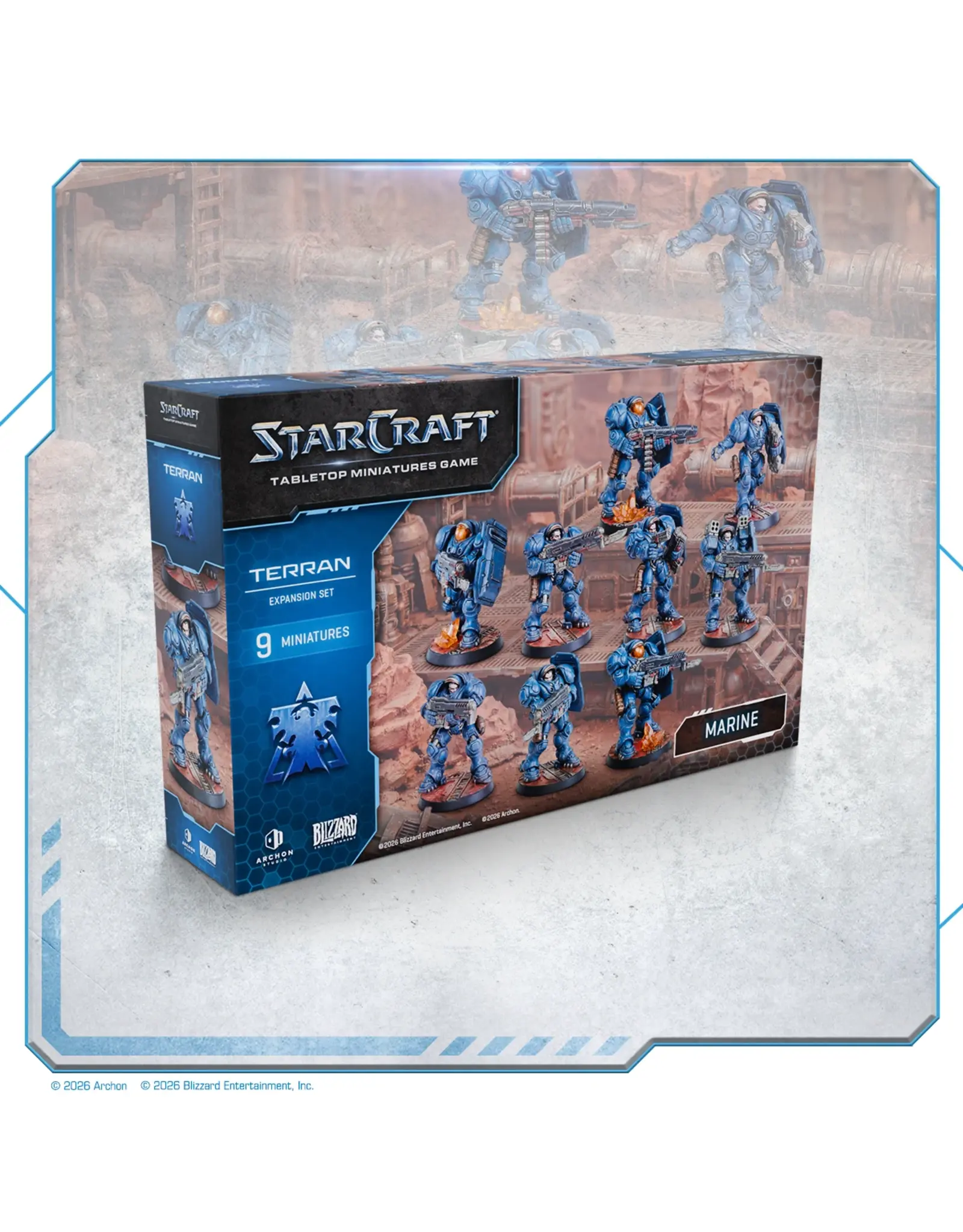 Archon Studios StarCraft The Miniatures Game: Terran: Marine Expansion Set