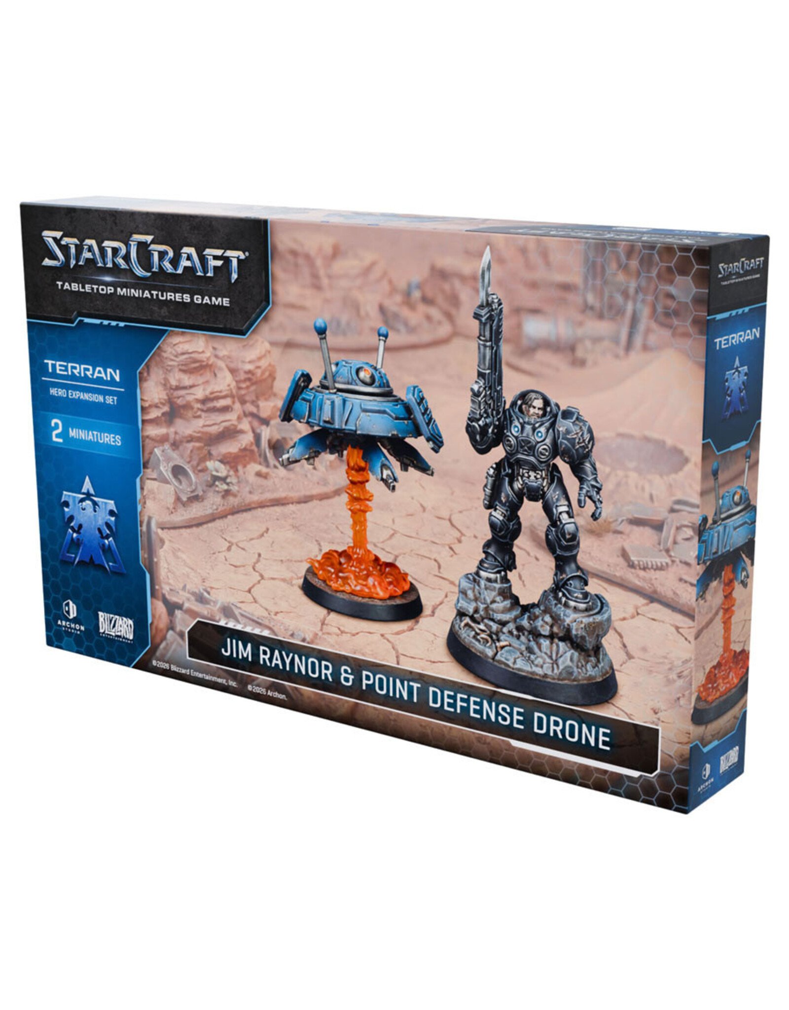 Archon Studios StarCraft The Miniatures Game: Terran: Jim Raynor Hero Expansion Set