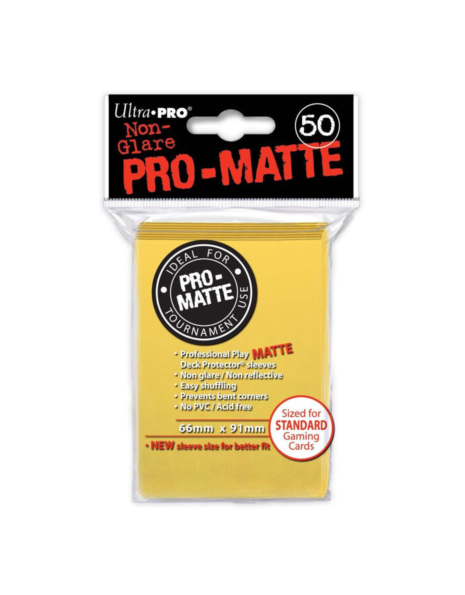 Ultra Pro Deck Protector: PRO-Matte - Yellow (50std)