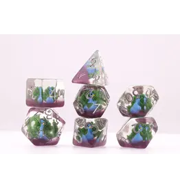 Foam Brain Vibrant Peacock RPG Dice Set